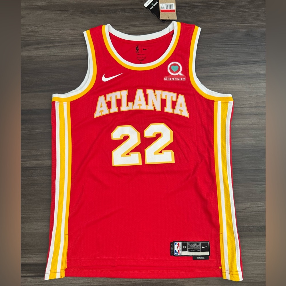 Nike Atlanta Hawks #22 NBA Swingman Icon Edition Dri-Fit Jersey Men’s 48 L NWT - Picture 1 of 10